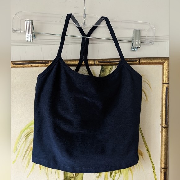 Beyond Yoga Spacedye Cropped Racerback Tank Navy - Picture 2 of 6
